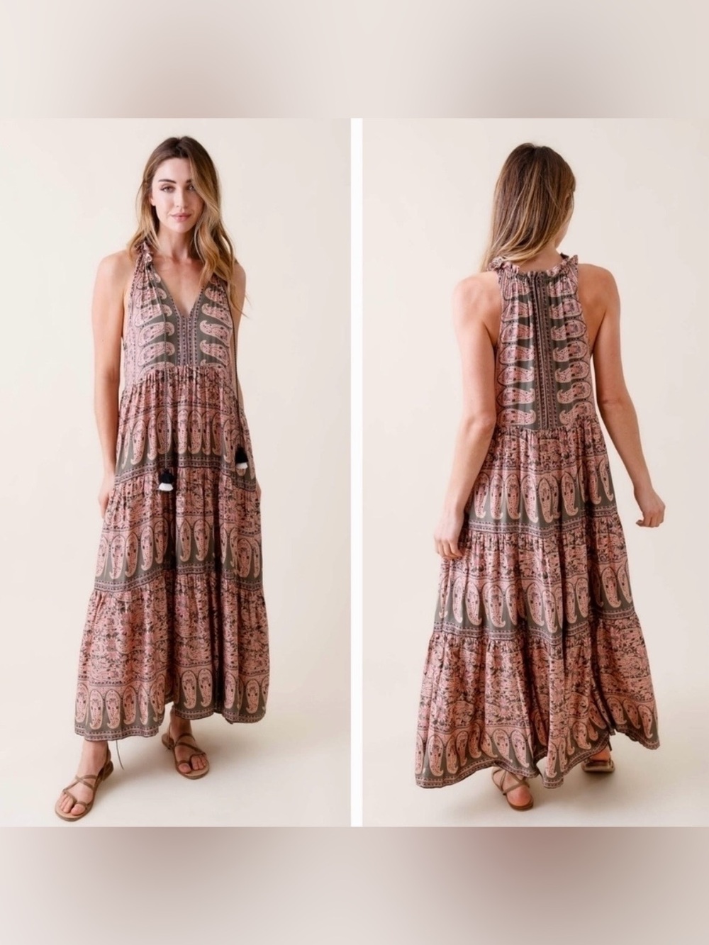 Omika Paola Maxi Dress in Amala Multi size XS